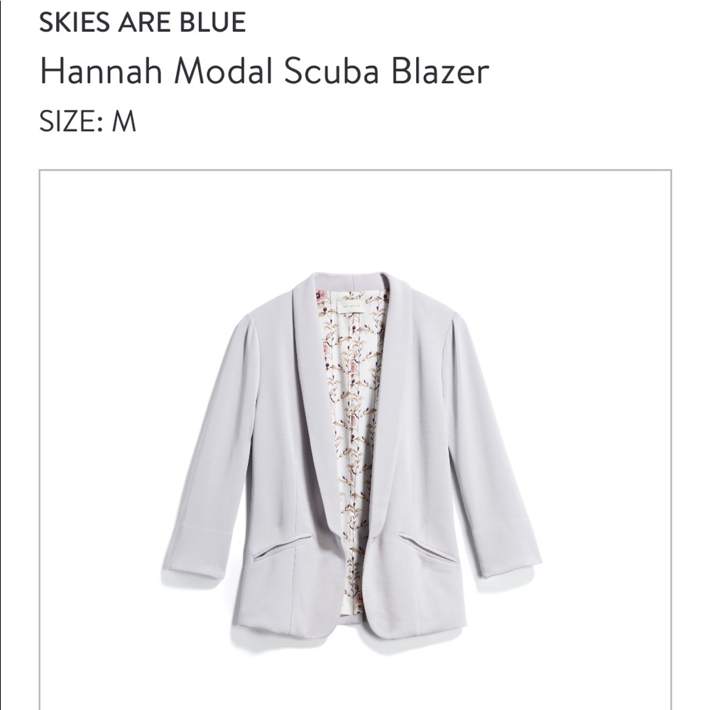 Skies Are Blue Hannah Modal Scuba Blazer